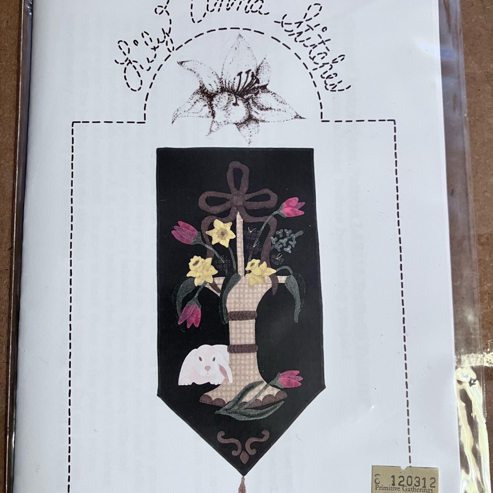 Floral wool quilt pattern